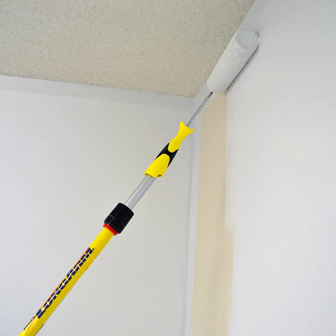 Pro Extension Pole 3 To 6 Ft With Twist-Lok Locking, External Chuck And Collet in use for ceiling painting