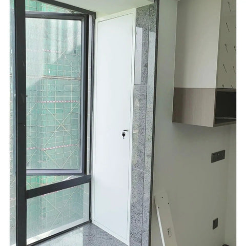 Custom Size Lockable Aluminum Access Door Panel Recessed Inspection Door Drywall Ready in modern interior setting