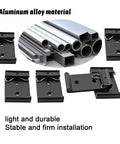 1.08 Inch Width Din Rail Mount Bracket Built Tough Aluminum Alloy Clip For 35mm Universal DIN Rail Corrosion Resistant Six Pack