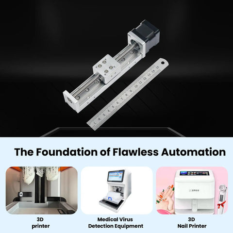 Micro Linear Actuator Stage 30mm Wide Lead Screw Driven Crazy Precise 0.02mm Repeatable Travel For Medical Robotics CNC And 3D Printing