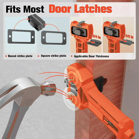 Premium Door Lock Installation Kit With Switchable Blades And Top Chisel Latch Mortise Tool on 1 3/8 to 1 3/4 in wood door