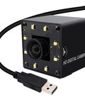 12MP USB Camera With Light For Crisp 4K Streaming And No Fuss Ultra Smooth 1080P 120fps Recording IMX577 Low Light Sensor Plug And Play Compatible With Lightburn Windows Mac Linux Android