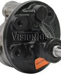 Heavy Duty Remanufactured Power Steering Pump offers smooth as butter handling view from front angle with precision details.