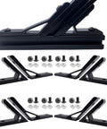 Eight Corner Bracket Set for 20 Series Aluminum Extrusion, Includes 45 Degree And 135 Degree Angles With Mounting Screws, T Nuts, And Hex Wrench