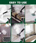 Kick Dirt To The Curb With This 14in1 Handheld Steam Cleaner using steam on various surfaces like toilets and stovetops.
