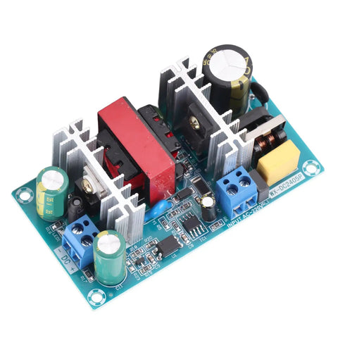 Rock Solid AC to DC Power Supply Module 50 Watt 4 Amp Switching Converter Board with heat sinks for cooling.