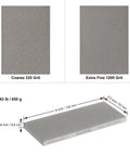 Double Sided Diamond Knife Sharpener Stone With Coarse 325 Grit And Extra Fine 1200 Grit dimensions and weight diagram