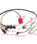 Kids Electric Car DIY Kit With Wires Switch Pedal And Overload Protector For Build Your Own Ride On Toy Car No Battery Needed