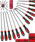 14 Piece Pick And Hook Tool Set With Long And Mini Precision Picks Non Slip Handles For O Ring Seal Gasket And Hose Removal