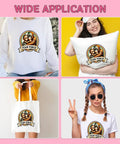 Dope Monkey Vintage Emblem DTF Transfers Pack for Tees Animal Team Punchs Iron On Stickers on apparel and tote bag.