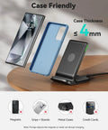Case-friendly 15W Fast Wireless Charger Pad With Sleep Friendly Adaptive Light For Iphone 17 16 15 14 13 12 Pro Max