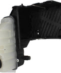 Engine Coolant Reservoir Direct Replacement Built With Rock Solid Plastic Construction For Dead On Fitment And Straight Up Reliable Cooling Performance Year Round, detailed view of white coolant tank for Ford F250 F350.