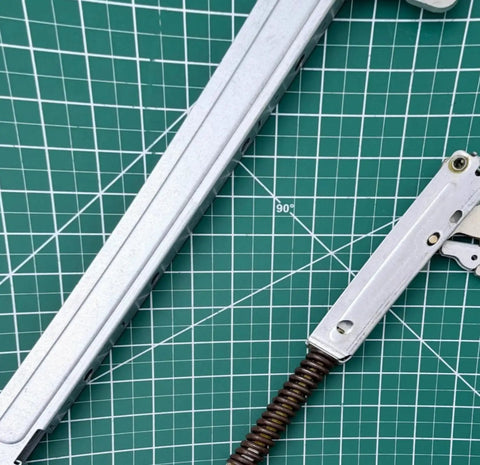 Top Shelf Wall Oven Door Hinge Set Built From Heavy Duty Silver Metal Compatible With Major Appliances Rock Solid Replacement Parts To Get Your Oven Running Smooth As Silk Today, showing metal arms.
