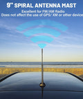 9 Inch Car Radio Antenna Mast For Ford Explorer Focus Ranger Lincoln MKT Mercury Milan Beefed Up Roof Mount Aerial With M4 M5 M6