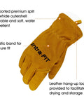 Structural Firefighter Gloves With NFPA 1971 Compliance Moisture Barrier Heat And Flame Resistance Durable Cowhide Leather Built To Last