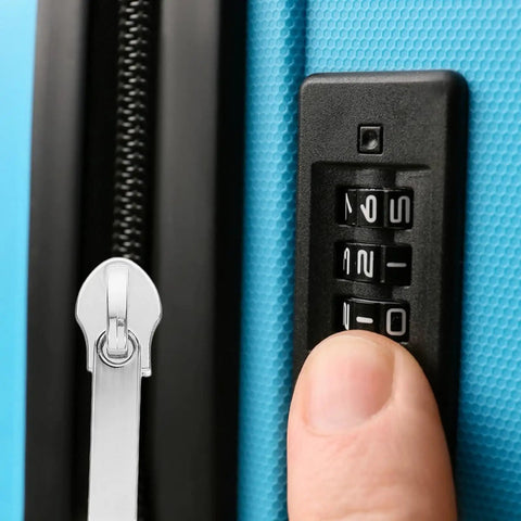 4 Pack Universal Zipper Repair Kit With Metal Sliders And Pulls For Luggage And Travel Bags, close-up of silver zipper on suitcase