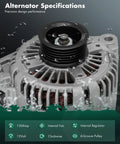 Drop In 12V 130A CW 6 Groove Alternator Replacement For Kia Sorento 2007 2009 Sedona 2006 2009 Hyundai Azera 2006 2011 Veracruz