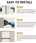 Installation steps for Heavy Duty Black Steel Door Barricade Brackets 32 Pack U Shape Security Reinforcement for 2x4 lumber.