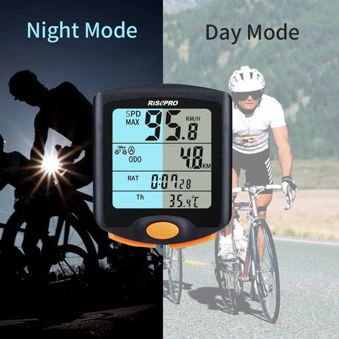 Wireless Bike Computer With Dual Bike Settings, Speedometer And Odometer, Waterproof Multi Function Cyclometer, 4 Line Backlit Display, Easy Read Data For Road And Mountain Cycling, YT-813