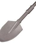 Heavy Duty Beefed-Up 1-3/16 Inch Hex Shovel Attachment For Demolition Hammers, 5-1/2 By 17-1/2 Inch Steel Clay Spade