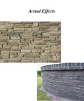 Concrete surfaces with slate texture created by Dope Slate Texture Polyurethane Stamp Mat For Concrete Stamping 400x200x15mm.