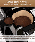 Eco Friendly Disposable Coffee Paper Filters, 100 Count Size Four Cone Replacement For Ninja Coffee Makers in use