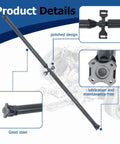 Toyota RAV4 AWD Rear Driveshaft Prop Shaft Replacement 2006 2013 3710042090 Built Tough Steel For Smooth Operation, Vibration Dampening, And Easy Install On AWD RAV4 Models, black steel shaft