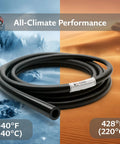 Top Notch High Performance Silicone Vacuum Hose Kit 4Mm I D Max 150 Psi Ultra High Temp Resistant Tubing For Automotive Turbo Engine And Air Intake With 10ft Length To Upgrade Your Vibe black hose coil, all-climate performance