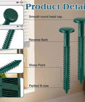 Top Shelf Sixty Pack 3 Inch Vinyl Shutter Fasteners Heavy Duty Exterior Window Panel Pegs showing smooth round head and sharp point.