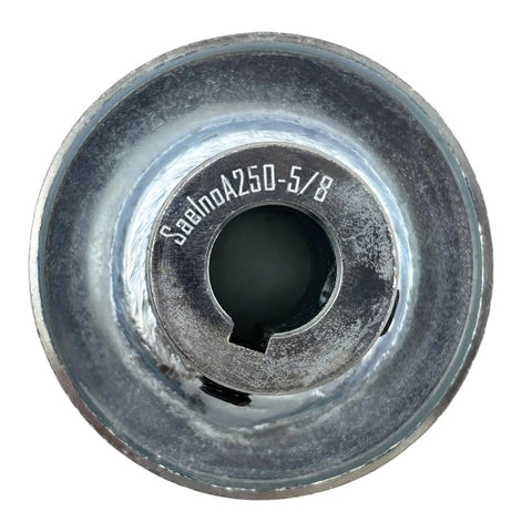 Five Eighth Inch Bore V Belt Pulley Workhorse With Two And A Half Inch Outer Diameter One Groove Carbon Steel Motor Pulley For A 4L And 3L V Belts Zinc Plated For Durability