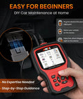Person using Beefed-Up All-In-One Volkswagen Group OBD2 Scan Tool For Volkswagen Audi Skoda Seat With Battery Registration And EPB Reset OBD11 Code Reader With Full Diagnostics For VAG Cars Up To 2023 Upgraded VD700 in car
