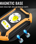 Beast Rechargeable LED Work Light 1500 Lumen COB With Magnetic Base close-up showing magnetic attachment points