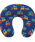 Comfy Travel Neck Pillow For Women, Ultra Portable Multi Functional Pillow For Sleeping And Napping, Cartoon Train Novelty Design