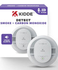 Smoke And Carbon Monoxide Detector With 10 Year Battery Power And Hardwired Interconnected Units 2 In 1 Fire Alarm With Voice Alerts