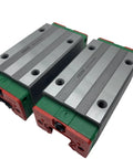 Pro Grade HGH25 Series Linear Guide With GK Block Carriage For CNC Machines, 3D Printers And Automation Systems, Self Aligning Rail Bearings For Smooth Low Play Motion In Semiconductor And Industrial Setups. twin blocks on rail