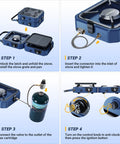 Steps to set up Beefy Two Burner Camp Stove With Foldable Griddle, Portable 24000 BTU Propane Stove For Camping, built tough.