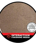 220 Grit Aluminum Oxide Abrasive Media For Sand Blasting Cabinets And Guns, Ultra Fine Finish, Pro Grade, 19 Lbs, coin for scale