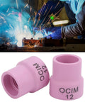 Pro Grade Ceramic TIG Cup Kit with Alumina for 0.1 Inch Torch Cups WP 17 18 26 1.6 Air Cooled TIG Welding Accessories