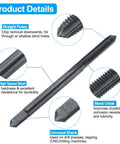 DIY Ready Tap And Drill Bit Set Includes One 8 40 UN Straight Flute Tap And One 3.5mm Twist Drill Bit In Black Oxide HSS 6542