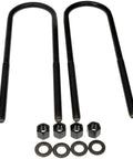 Ford F 350 Super Duty Rear Leaf Spring Axle U Bolt Kit Durable OE Replacement For 1999 To 2016 Heavy Duty Truck Suspension Upgrade Fits Rear End Vehicle shown with bolts and washers