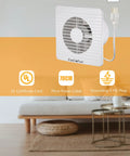 Powerful Six Inch Window Fan For Bathroom Exhaust Replacement Features High Airflow Energy Saving Motor With UL Certified Cord