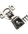 Soft Close Cabinet Hinges With Built In Damper 6-Way Adjustable Concealed Hinge For Overlay Kitchen Cabinets Heavy Duty Stainless Steel 1-1/4 Inch Silver Finish, shown with screws included.