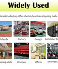 Image showing various applications for Stainless Steel Cable Raceway Cover For Office And Home Desks, including schools and offices.