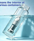 Portable Handheld Ultrasonic Cleaning Probe With Auto Timer And 60Khz Frequency, Adjustable Power for cleaning containers in water.
