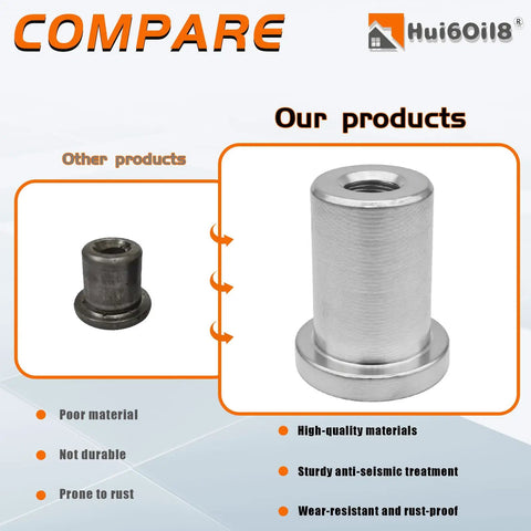 Tough As Nails Heavy Duty Stepped Female Weld On Nut Half Inch Thirteen Thread Long Tab Mount Chassis Steel Eight Piece Kit next to competitor.