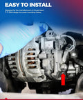 Beefed-Up 12V 125Amp Alternator Upgrade For Chevy Colorado Canyon H3 And H3T 07-12 2.9L 3.7L With 6-Groove CW Pulley Installed