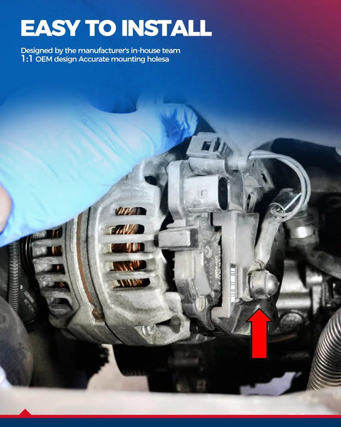 High Amp Alternator Replacement For Mazda 6 2006-2013 2.3L And 2.5L Plus MX 5 Miata 2006-2008 installation view
