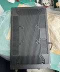 Underside view of Heavy Duty 15.6 Inch Industrial Tablet Pc Featuring Tough As Nails Android Touchscreen aluminum chassis.