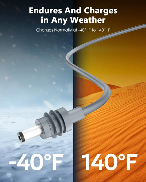 Ride Ready Starlink Mini Car Charger With 10 Feet Cigarette Lighter Cord And Live Voltmeter showing charging adaptability in extreme temperatures.