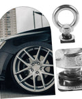 Heavy Duty High Strength T Type Hanging Ring Screw For Roof Rack Accessories Quick Release Bolt For Luggage Racks And Roof Platforms Mounting Hardware Eye Bolt With Nut Rope Anchor, 304 stainless eye bolt on car wheel rack
